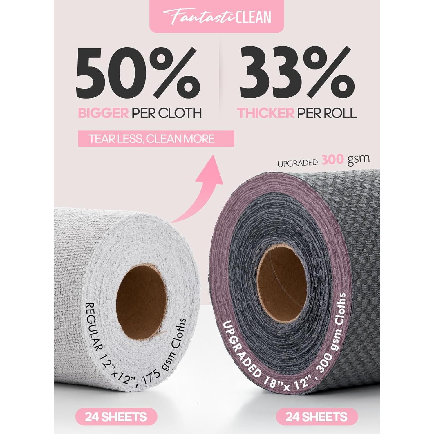 Paños de Microfibra Desprendibles Fantasticlean 24 Pzas 45.72x30.48cm