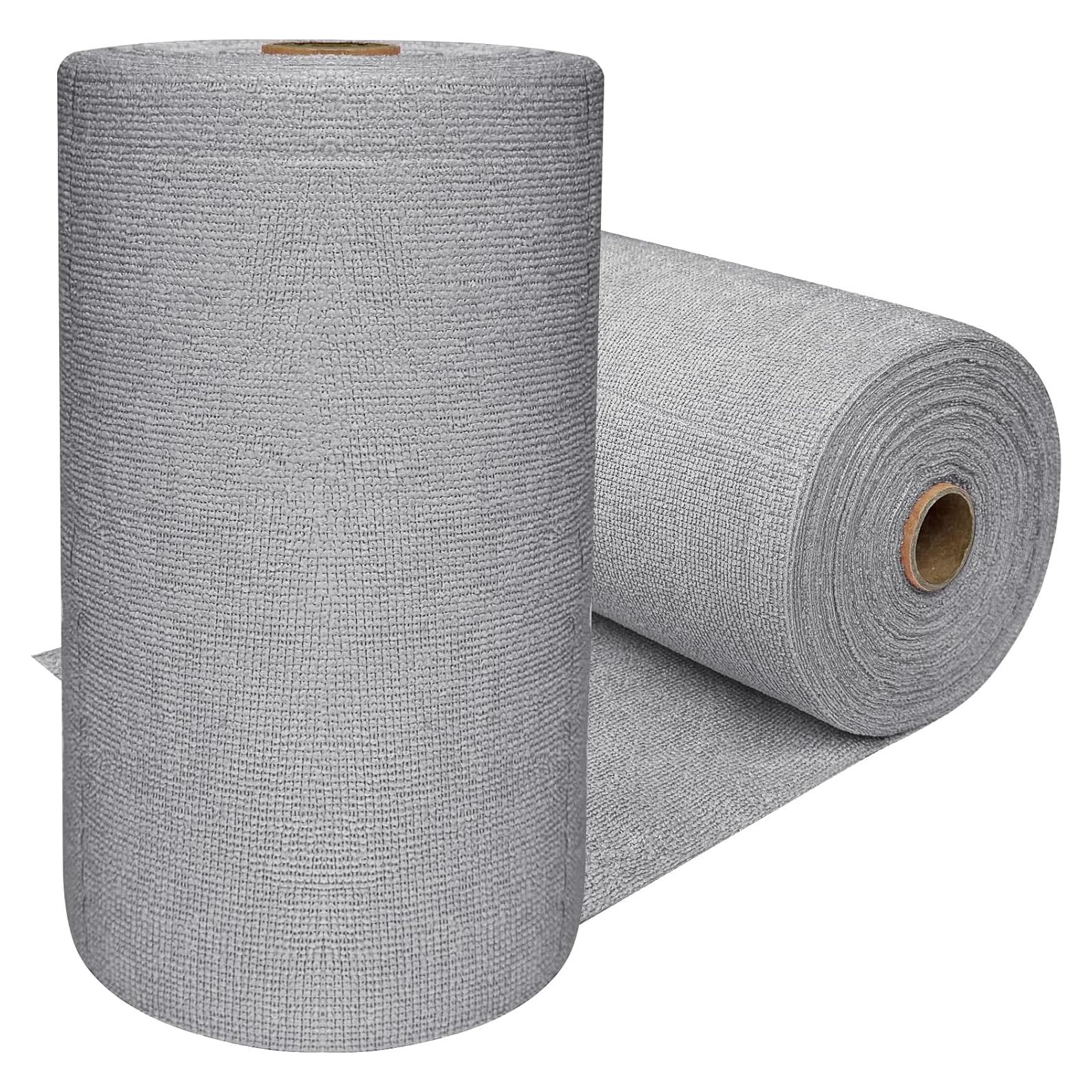 Paquete de 75 Rollos de Paños de Microfibra OJYUDD 25x25 cm