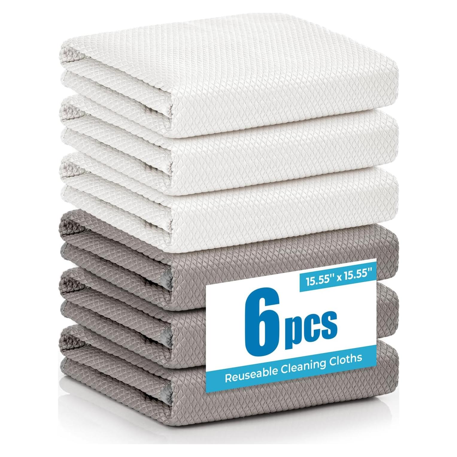 Paño de limpieza de microfibra Tekswip LUMO02 - 6 piezas