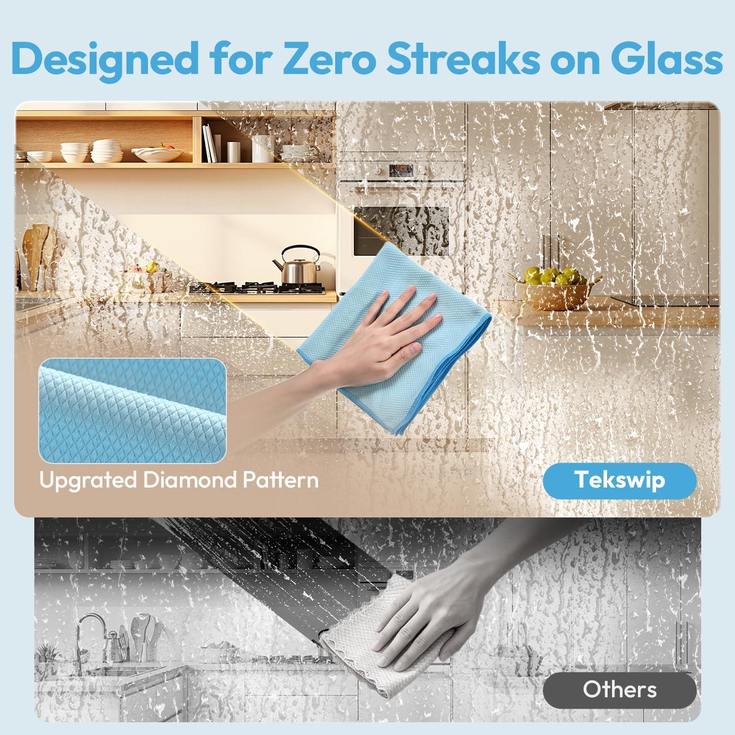 Paño de limpieza de microfibra Tekswip LUMO02 - 6 piezas