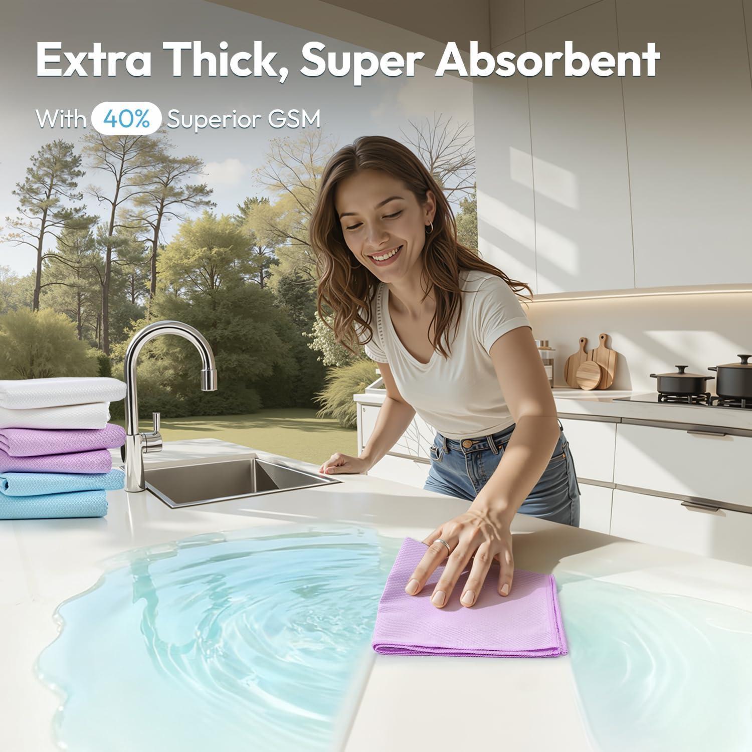 Paño de limpieza de microfibra Tekswip LUMO02 - 6 piezas