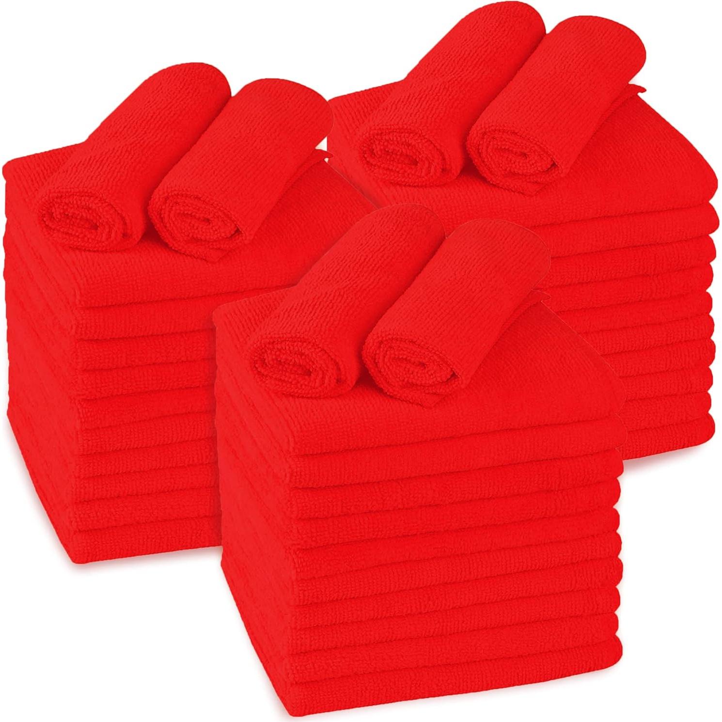 Toallas de Microfibra Blue Horizon 36 Unidades 40x40 cm Rojas