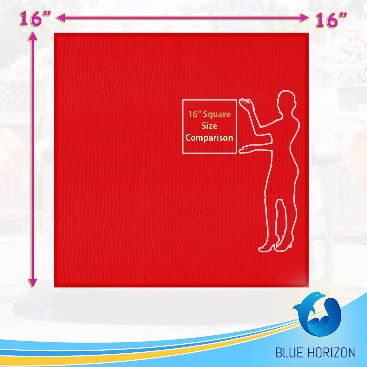 Toallas de Microfibra Blue Horizon 36 Unidades 40x40 cm Rojas