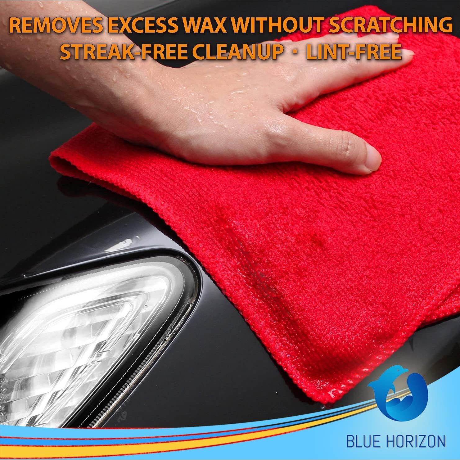 Toallas de Microfibra Blue Horizon 36 Unidades 40x40 cm Rojas