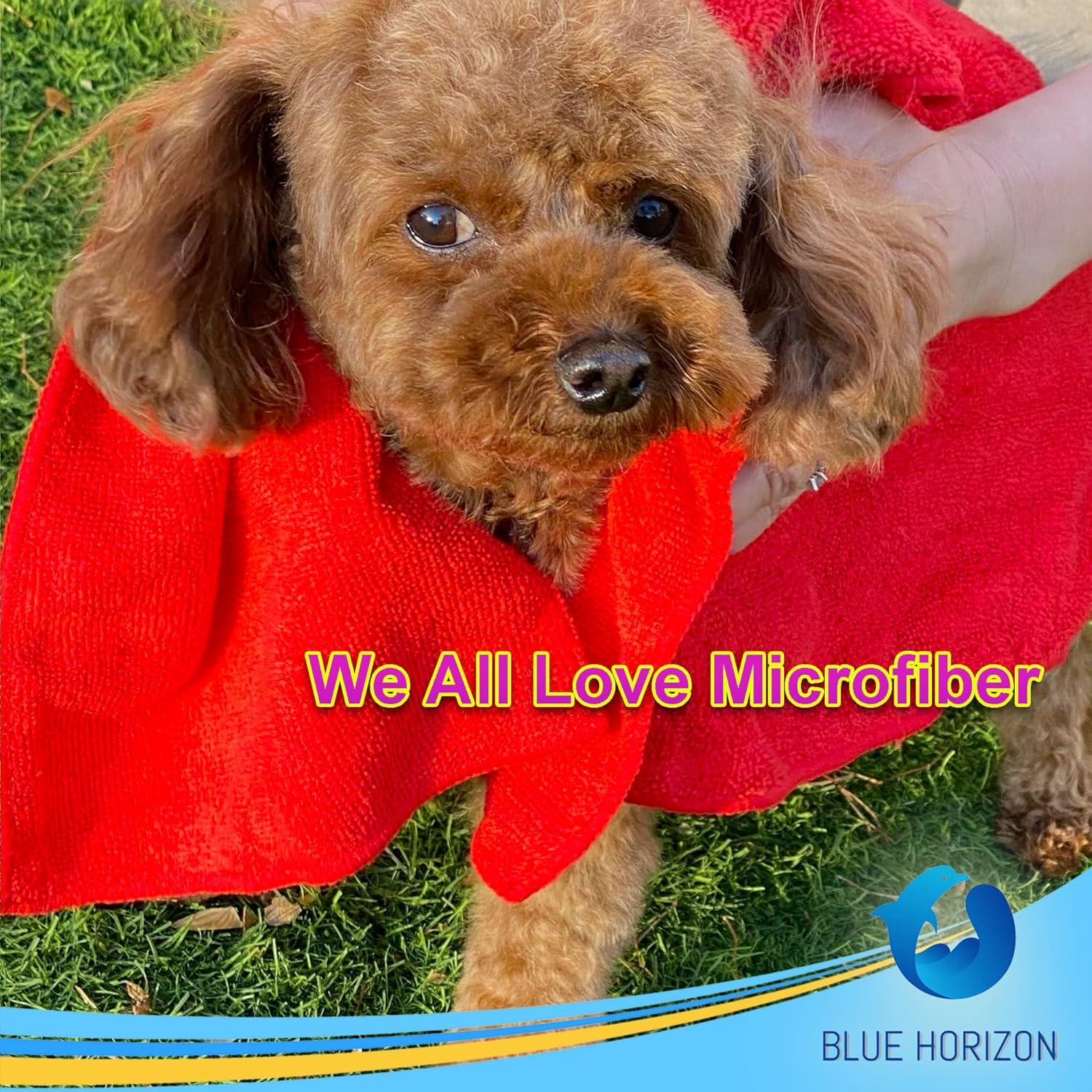 Toallas de Microfibra Blue Horizon 36 Unidades 40x40 cm Rojas