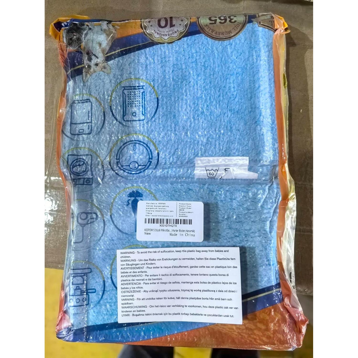 Recargas de Mop de Microfibra KEEPOW para MR.SIGA - 5 Piezas