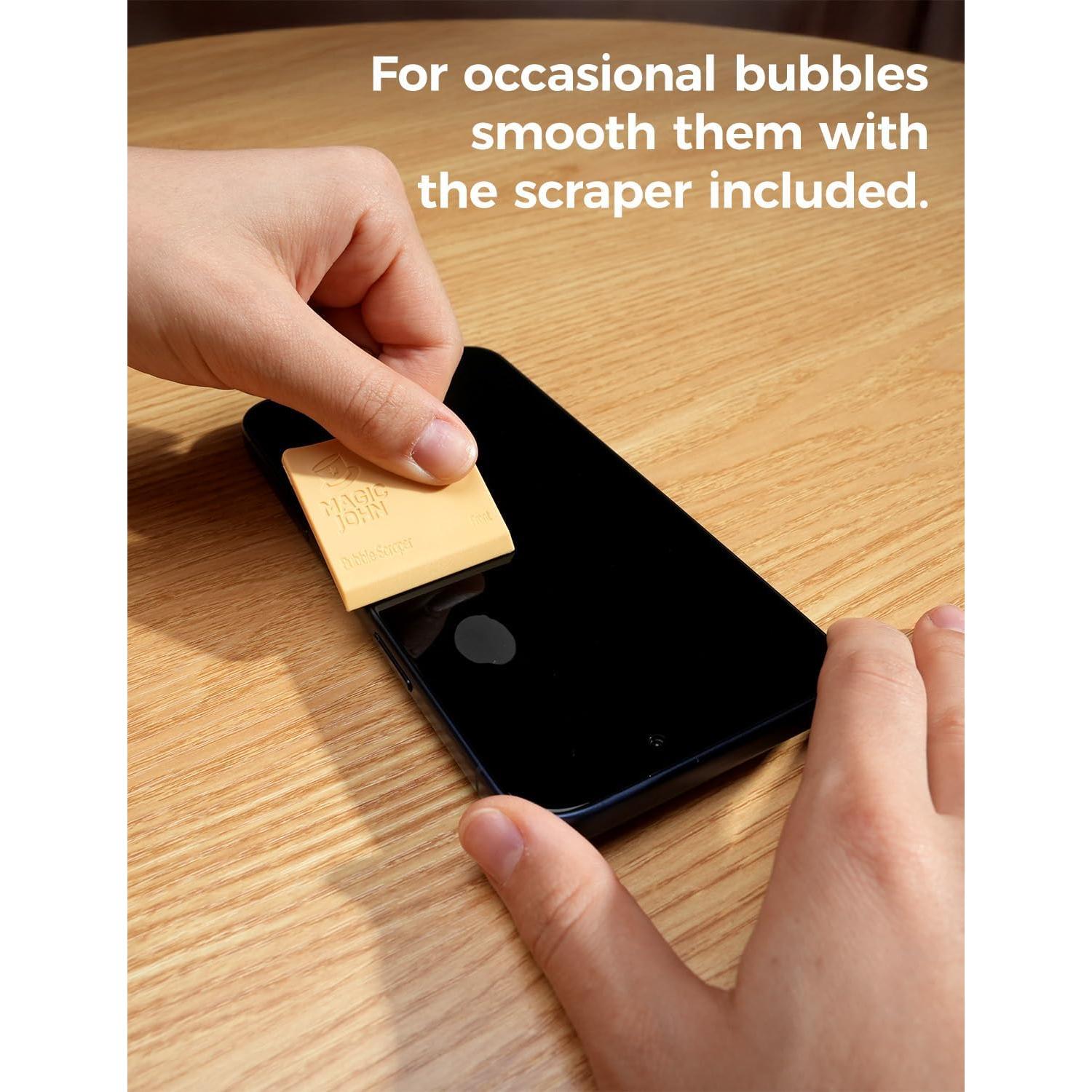 Protector de Pantalla Vidrio Templado MAGIC JOHN para iPhone 13/14 Pro