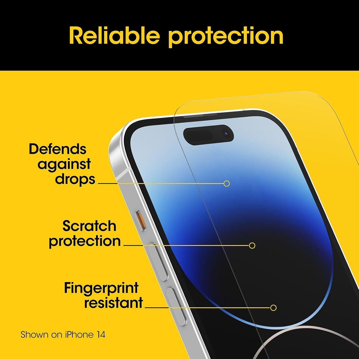 Protector de Pantalla de Vidrio OtterBox para iPhone 15 Plus - Resistente a Rayones y Huellas