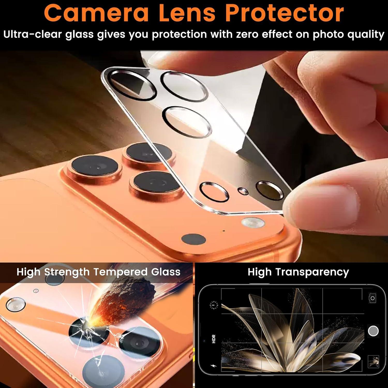 Paquete de 4 Protectores de Pantalla Privados Lesakit para iPhone 17 Pro