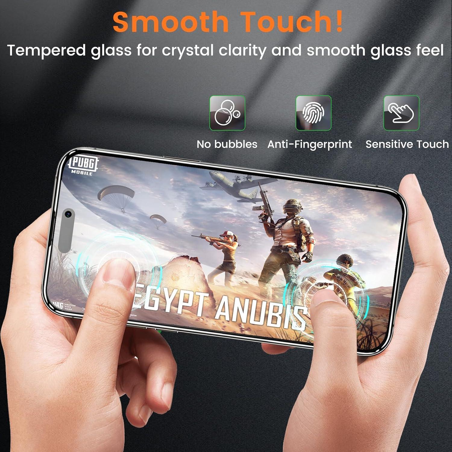 Paquete de 4 Protectores de Pantalla Privados Lesakit para iPhone 17 Pro