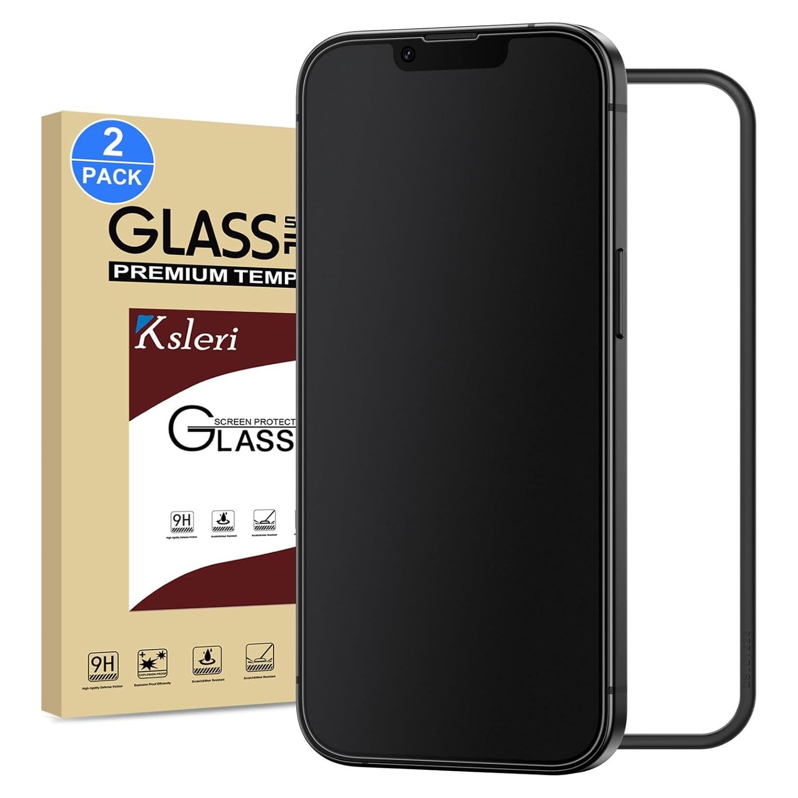 Protector de Pantalla Mate Ksleri para iPhone 16e/14/13 Pro 6.1"