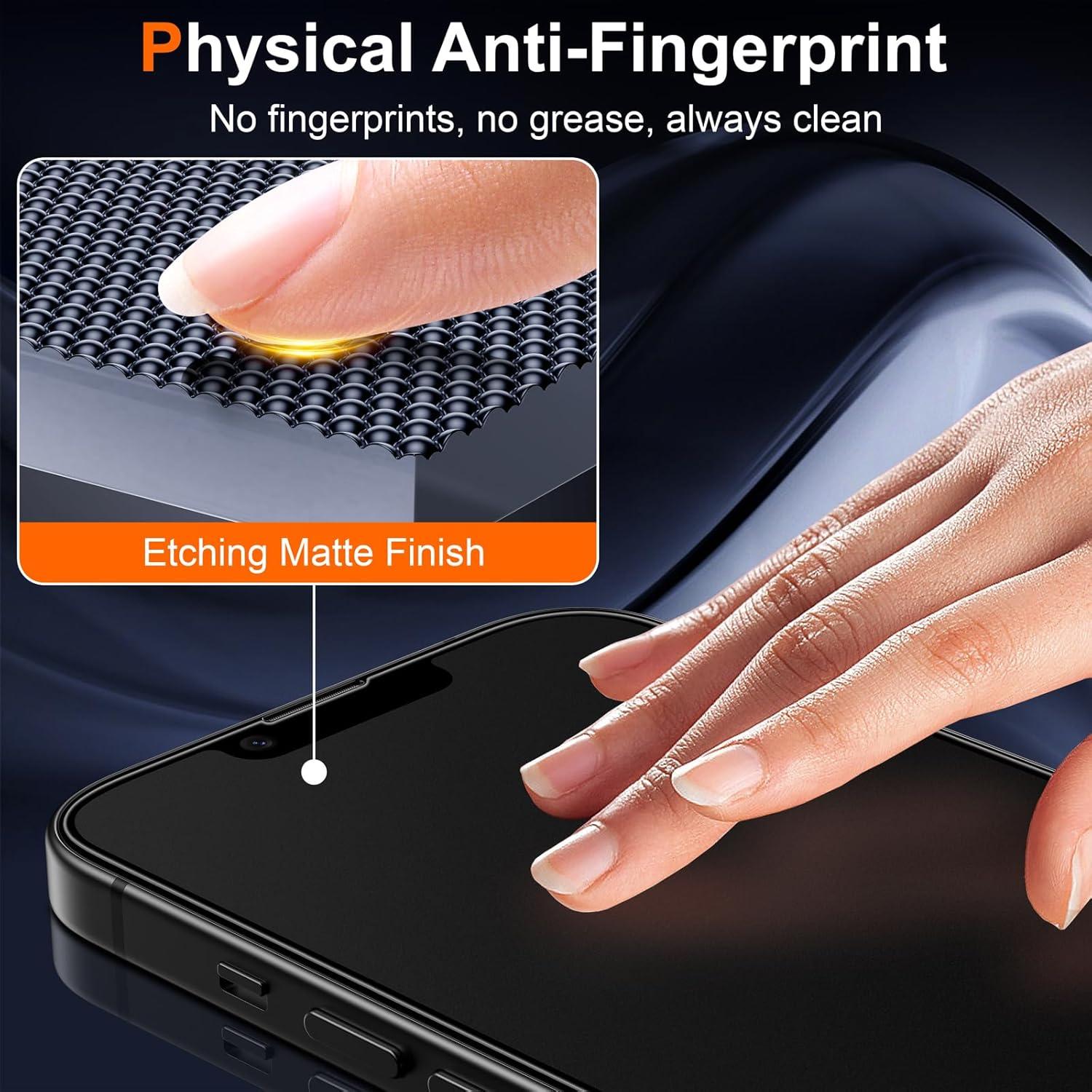 Protector de Pantalla Mate Ksleri para iPhone 16e/14/13 Pro 6.1"