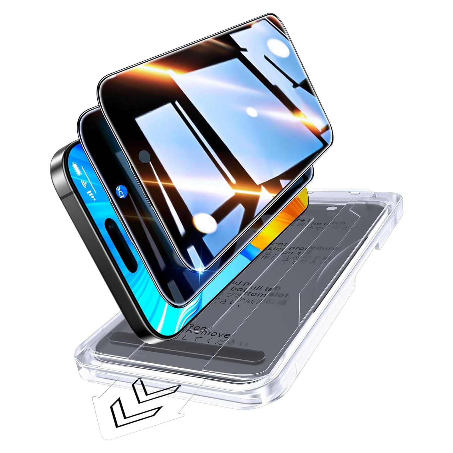 Protector de Pantalla Privado Popoluku 9H para iPhone 16 Pro