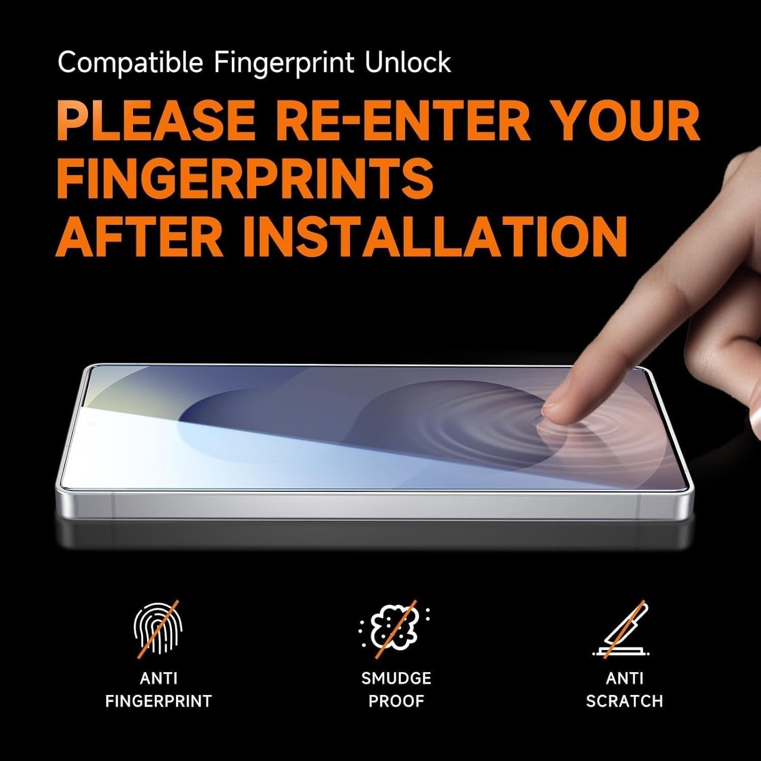 Protector de Pantalla Vidrio Templado MAGIC JOHN para Samsung Galaxy S24 Plus 6.7"