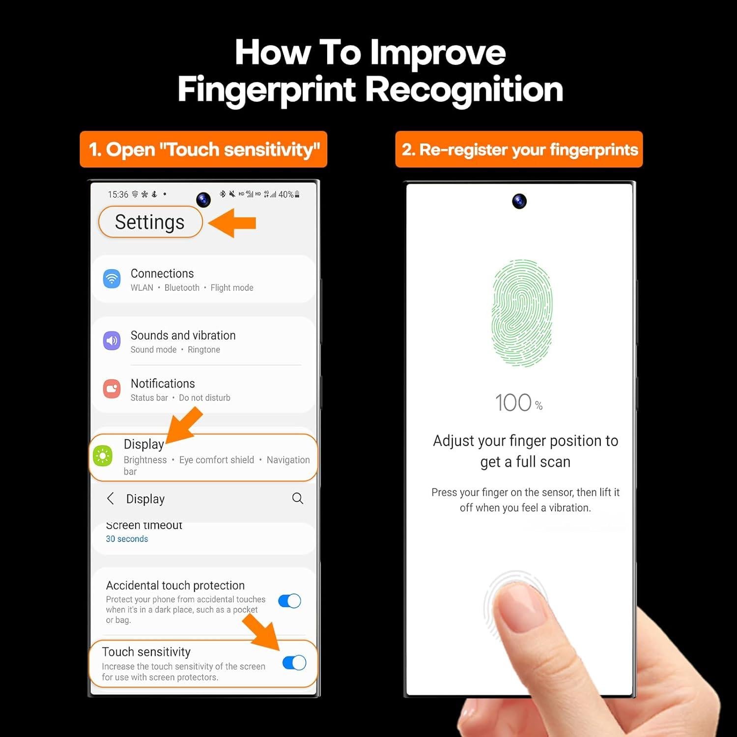 Protector de Pantalla Vidrio Templado LÄK para Galaxy S24 Ultra