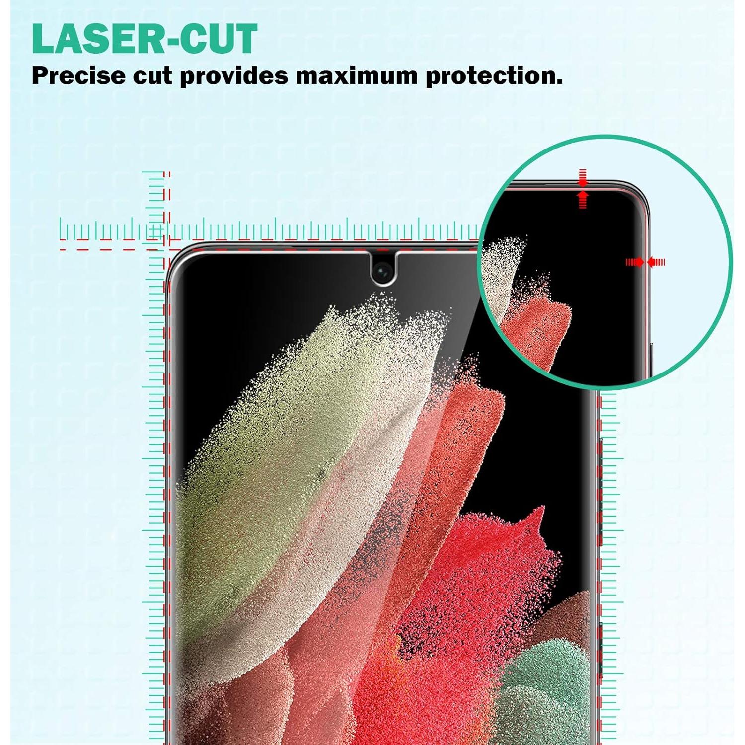 Protector de Pantalla TPU y Lente EGV para Samsung S21 Ultra