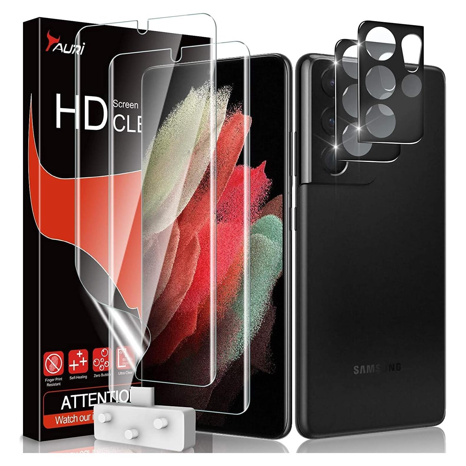 Protector de Pantalla y Lente TAURI para Samsung Galaxy S21 Ultra