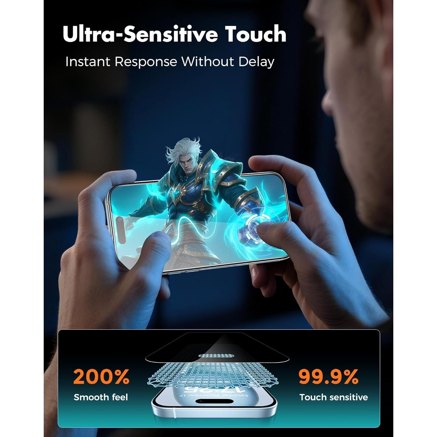 Protector de Pantalla UNBREAKcable para iPhone 15 6.1" 4PCS