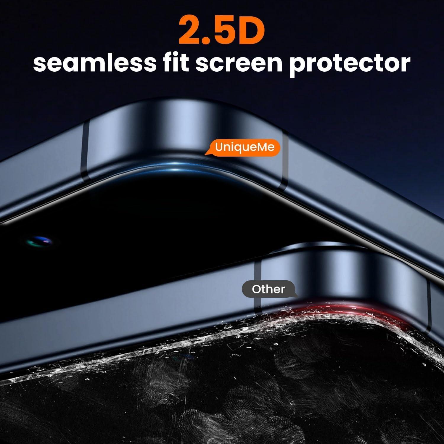 Protector de Pantalla UniqueMe para iPhone 15 Pro Max 9H