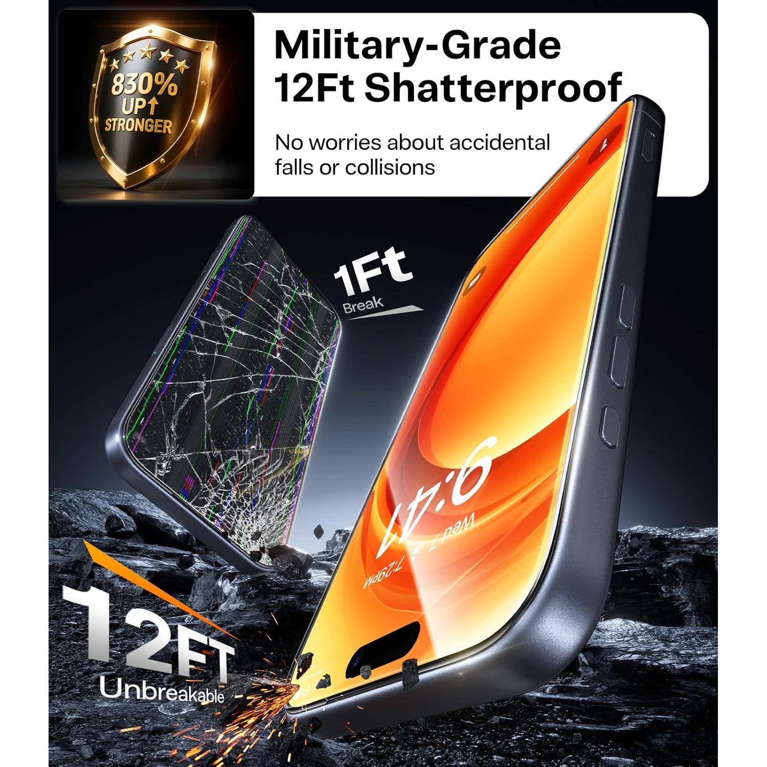 Protector de Pantalla TORRAS para iPhone 17 Pro Max 9H+