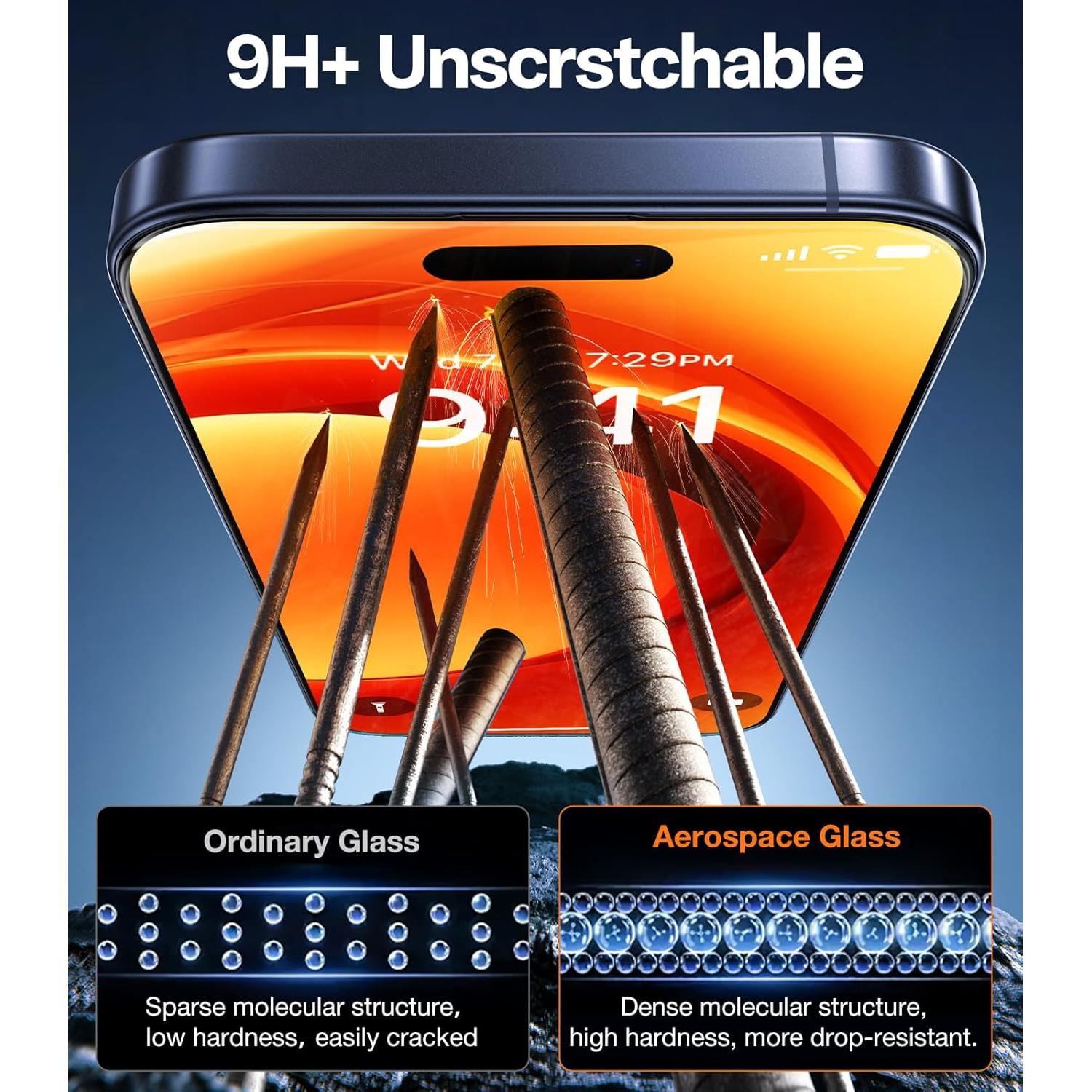 Protector de Pantalla TORRAS para iPhone 17 Pro Max 9H+