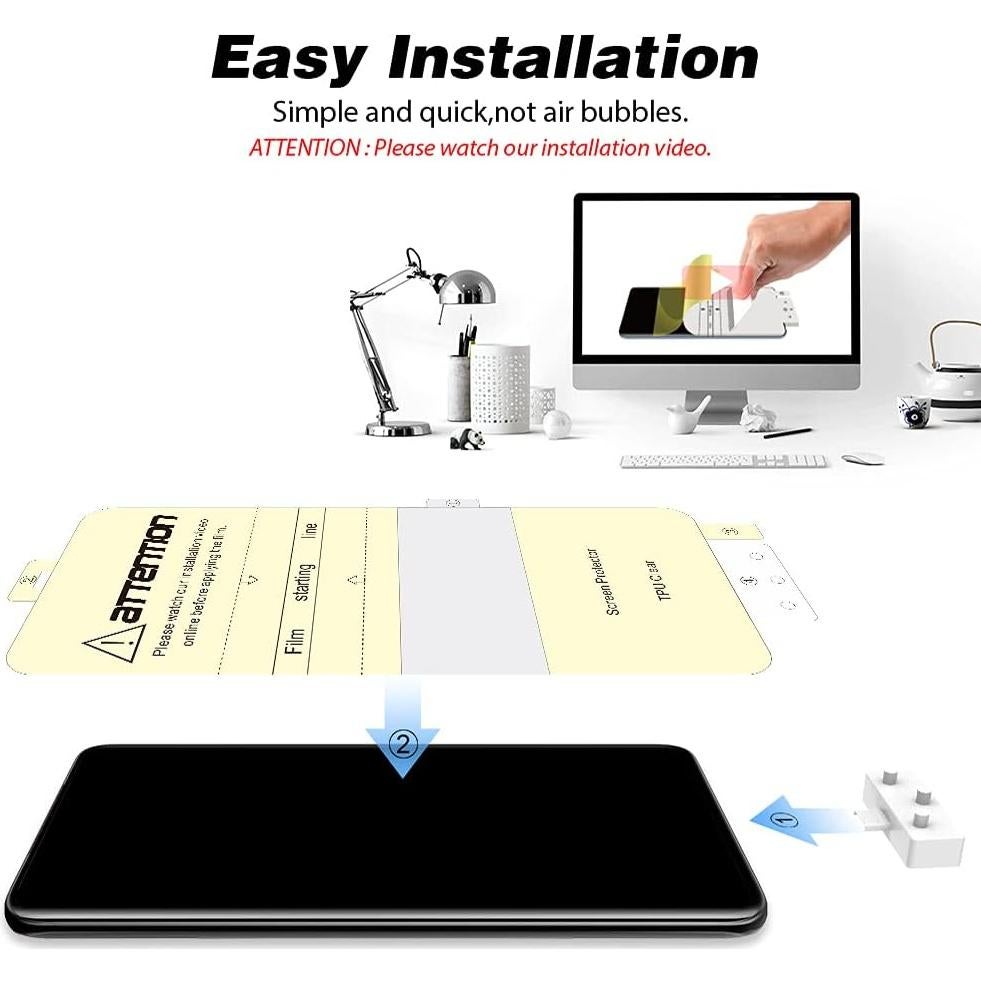 Paquete TOCOL 2+2 para Samsung Galaxy S10 Plus - 2 Protectores TPU y 2 de Lente