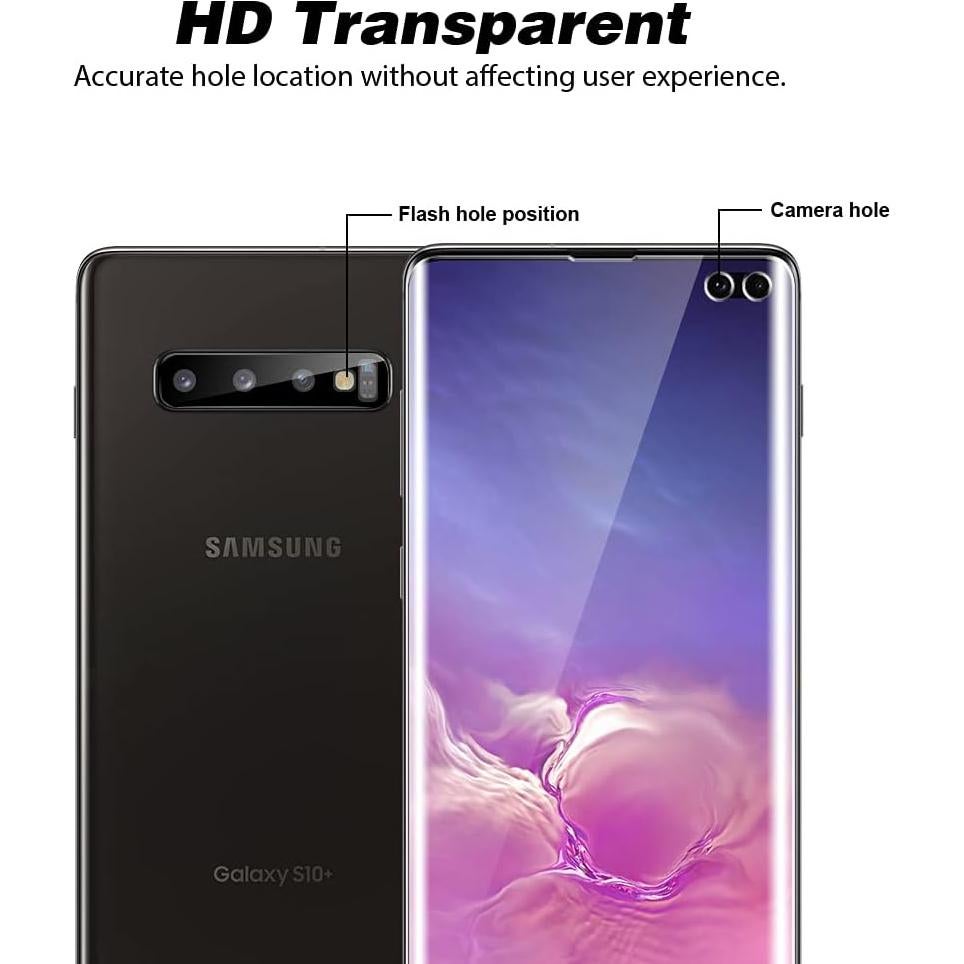 Paquete TOCOL 2+2 para Samsung Galaxy S10 Plus - 2 Protectores TPU y 2 de Lente
