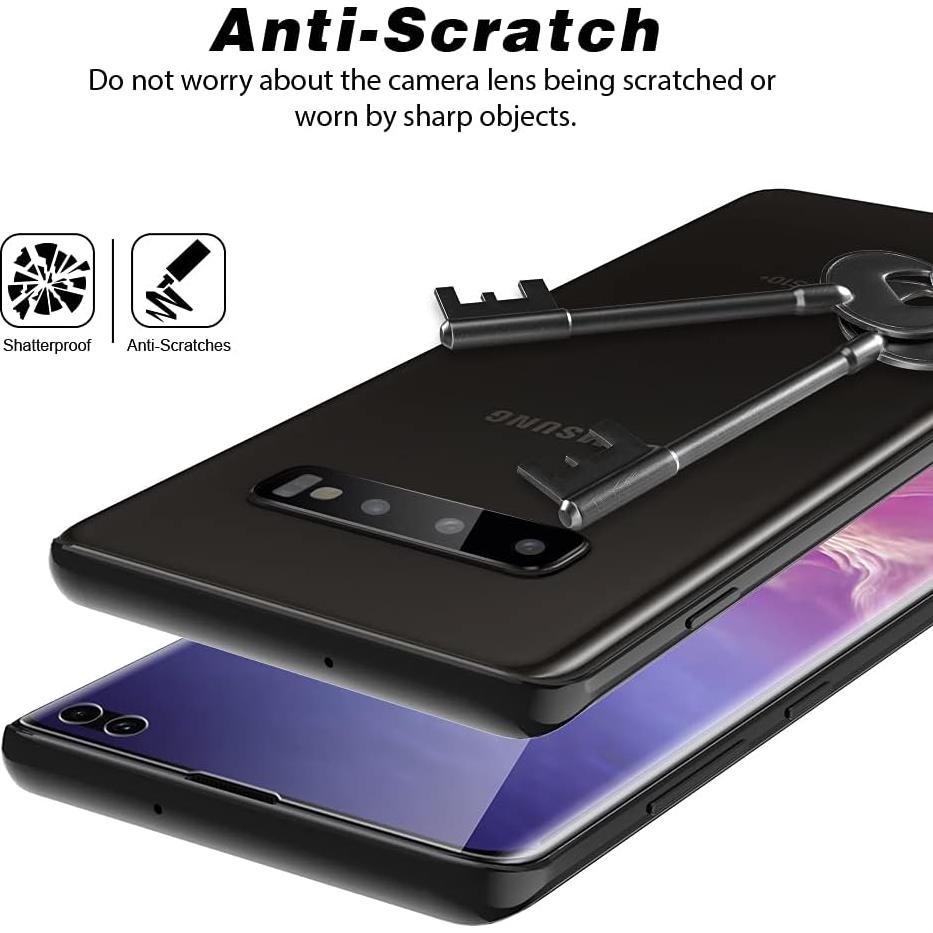 Paquete TOCOL 2+2 para Samsung Galaxy S10 Plus - 2 Protectores TPU y 2 de Lente