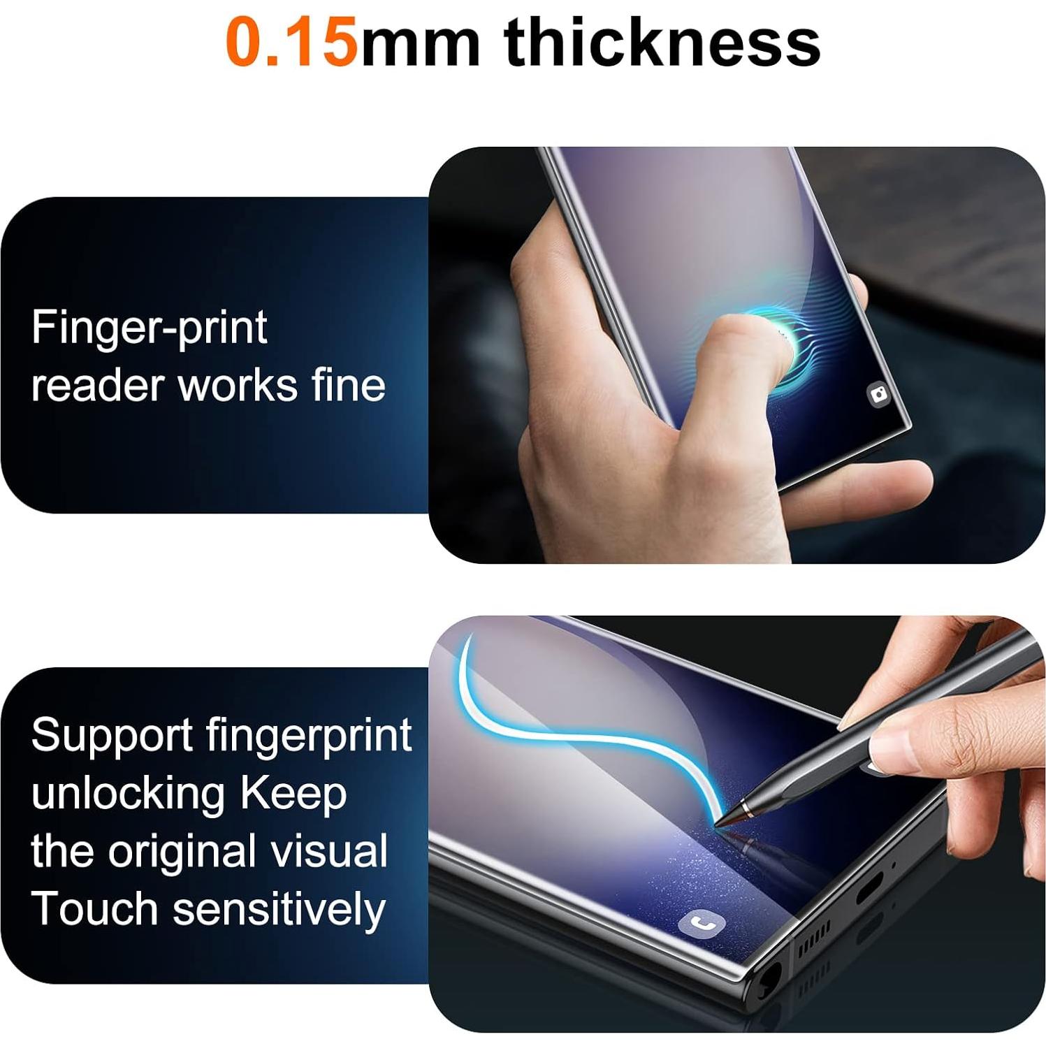 Protector de Pantalla y Lente UniqueMe para Galaxy S23 Ultra 6.8"