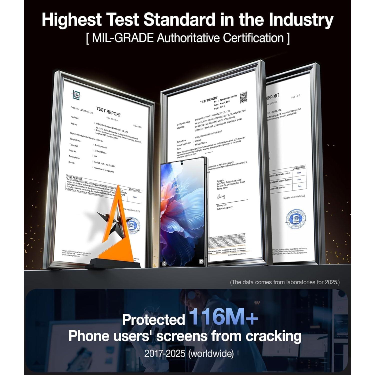 Protector de Pantalla UltraGlass 9H+ para Samsung Galaxy S24 Ultra