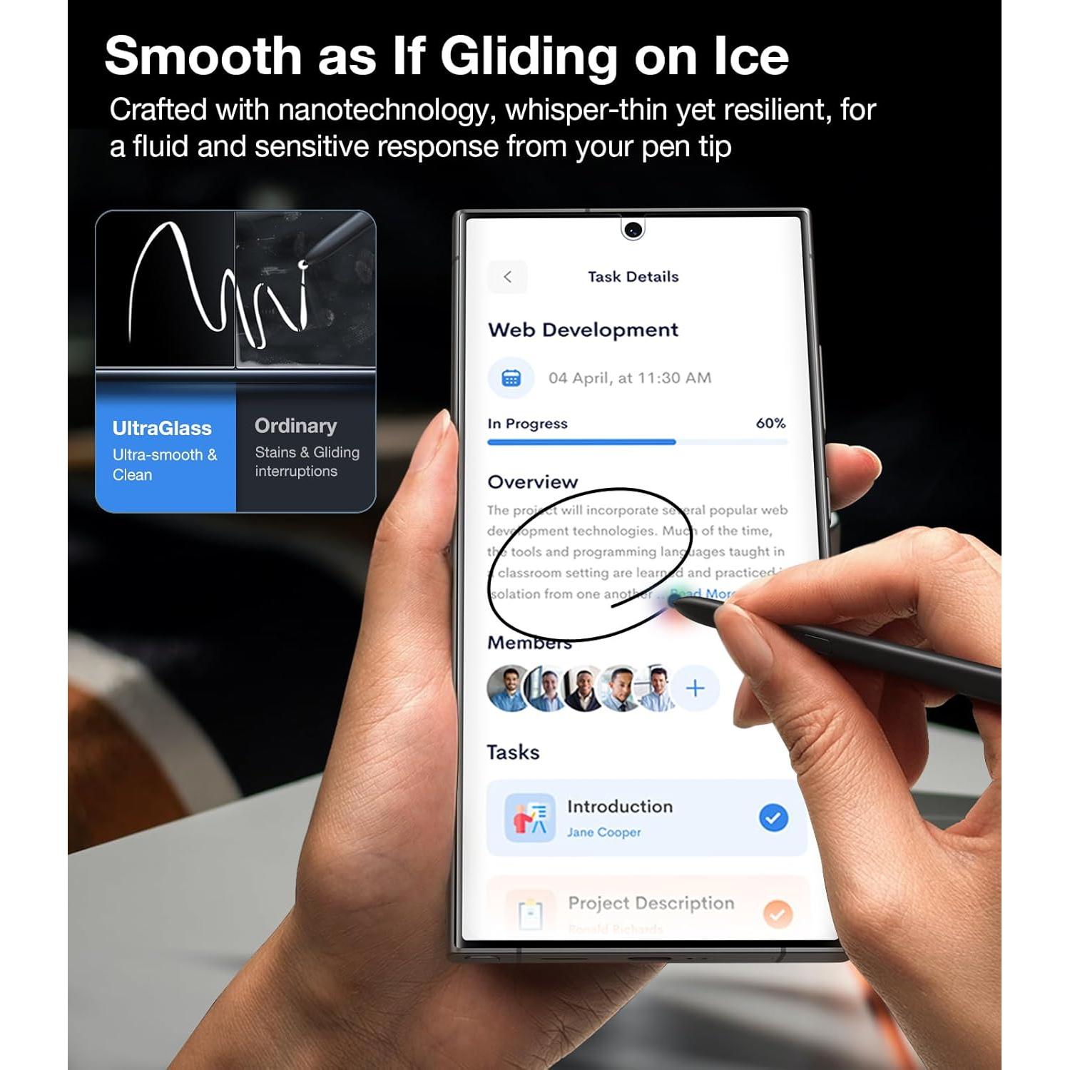 Protector de Pantalla UltraGlass 9H+ para Samsung Galaxy S24 Ultra
