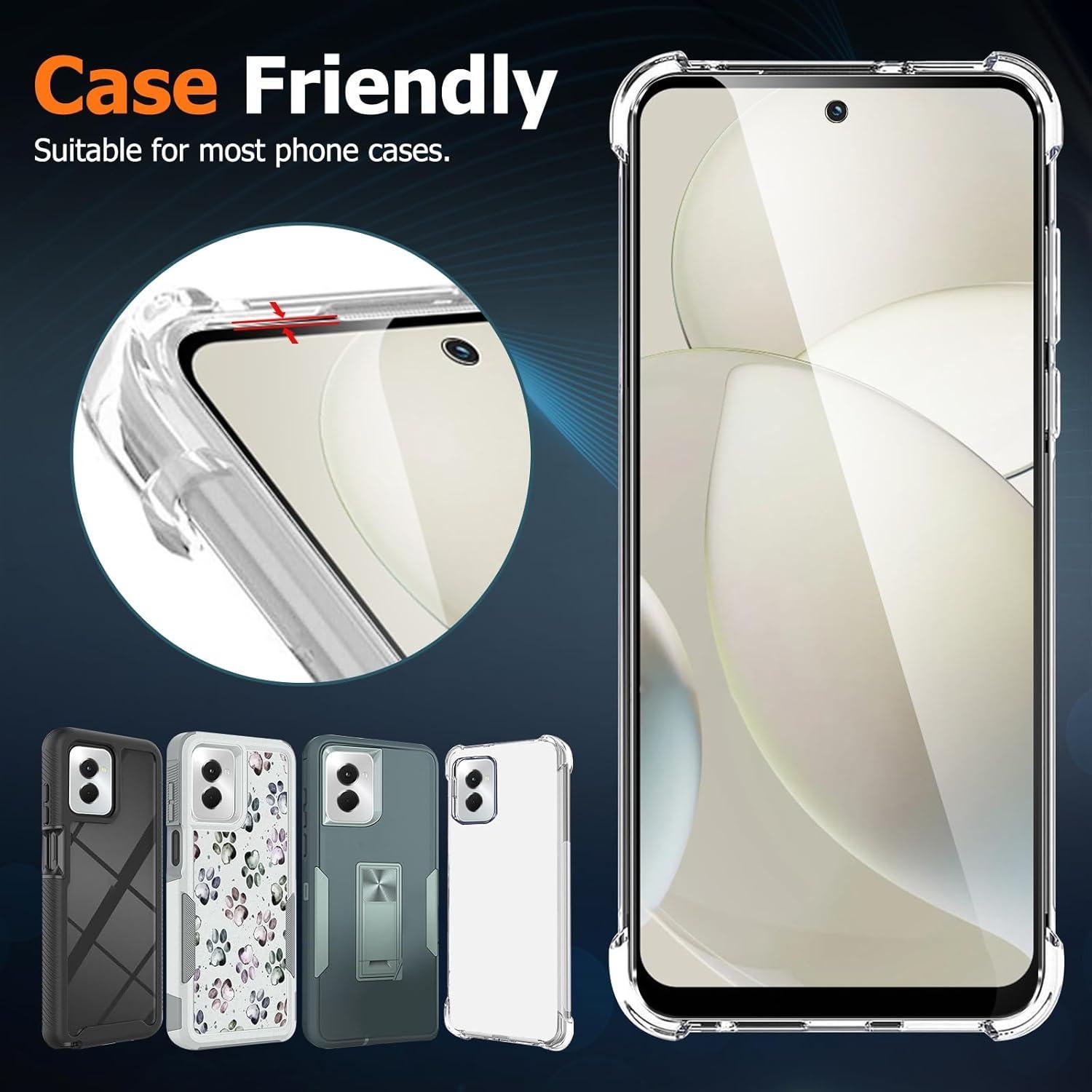 Protector de Pantalla Vidrio Templado Fotbor para Moto G Power 5G 2024