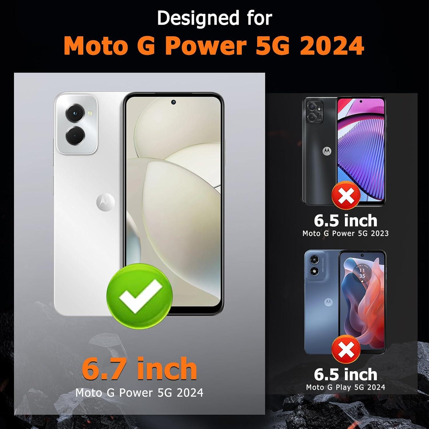 Protector de Pantalla Vidrio Templado Fotbor para Moto G Power 5G 2024