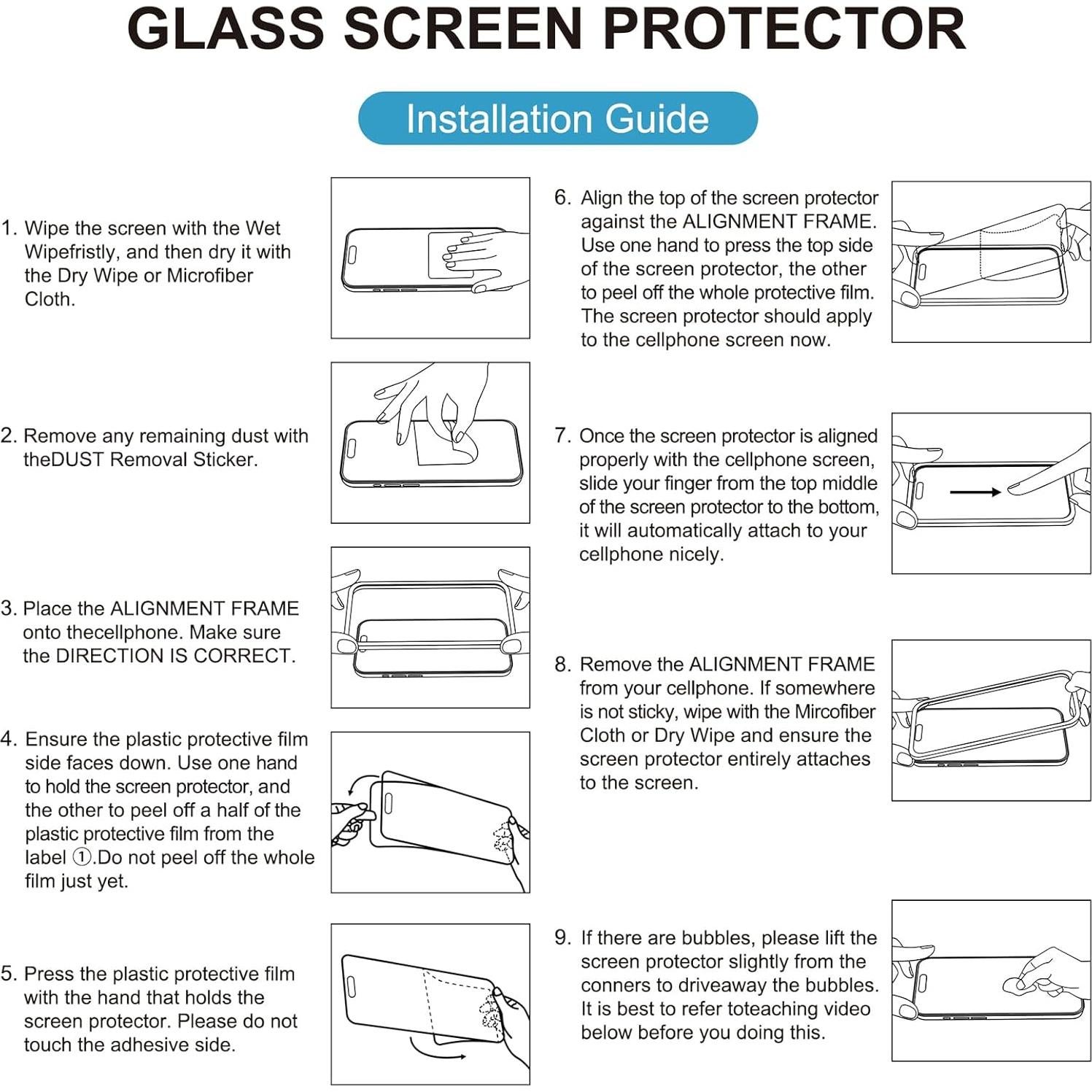 Protector de Pantalla Mate Mothca para iPhone 15 - 2 Piezas