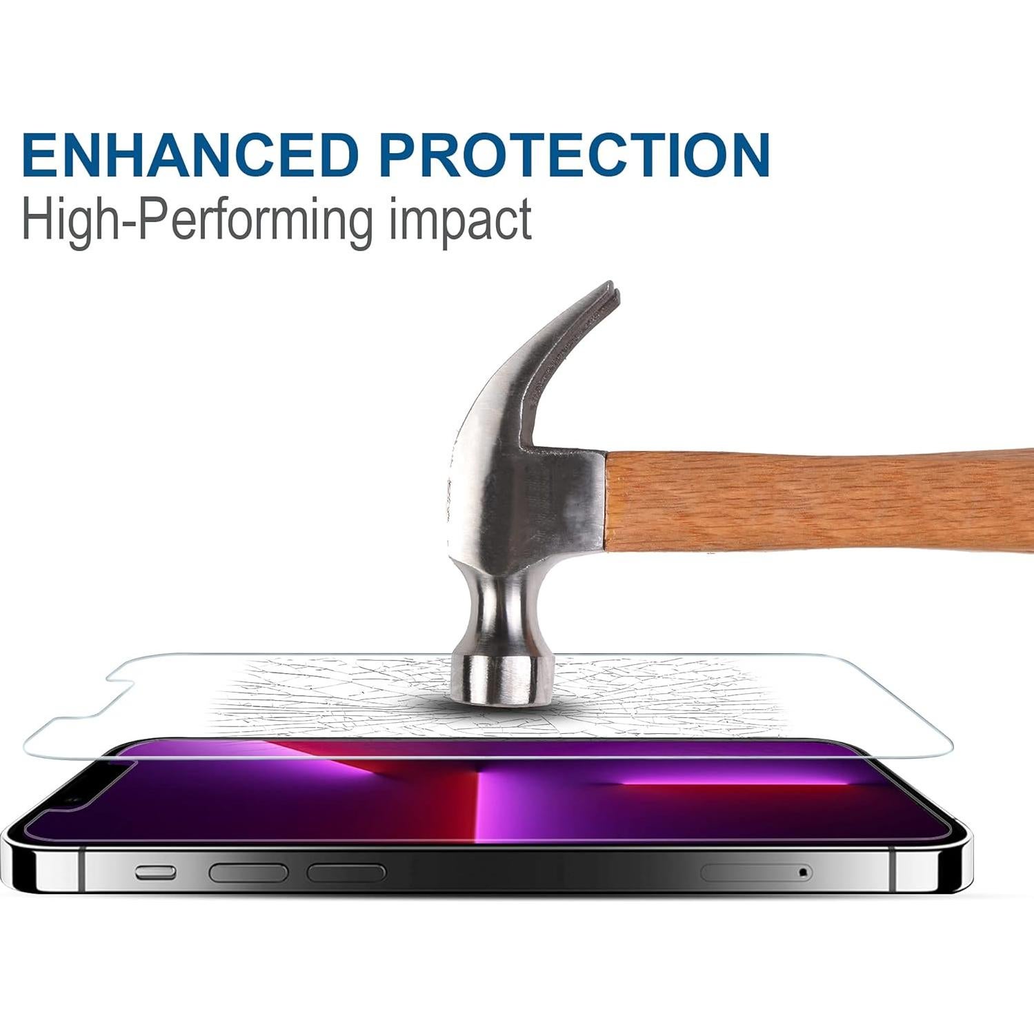 Protector de Pantalla Arae Vidrio Templado HD para iPhone 14/13 Pro 6.1"