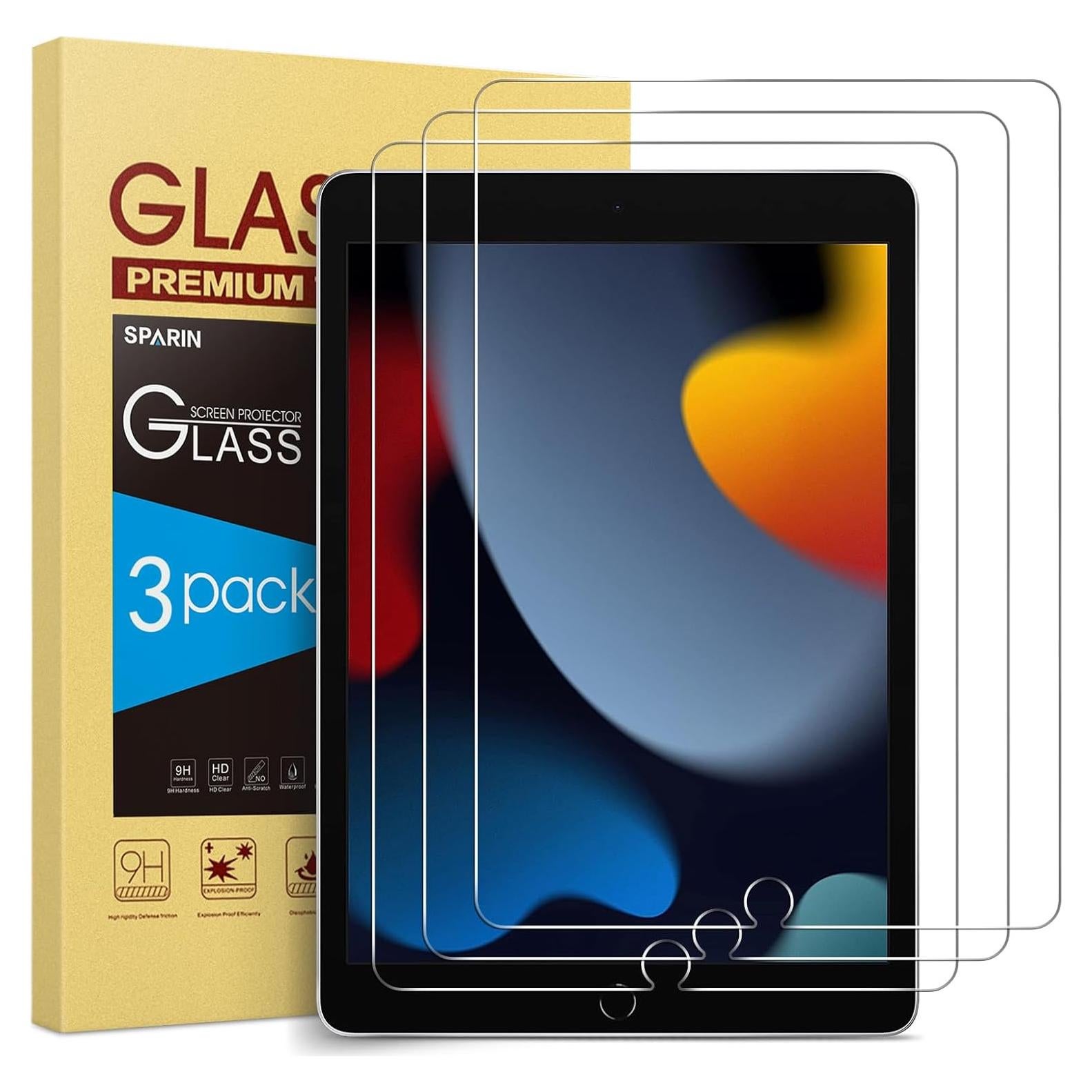 Protector de Pantalla Vidrio Templado SPARIN para iPad 10.2" 9na/8va/7ma Gen