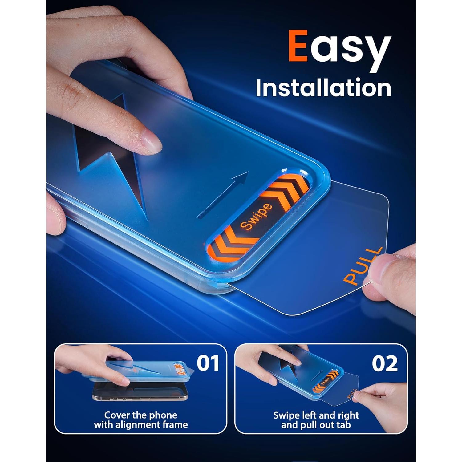 Protector de Pantalla Mkeke para iPhone 17 Pro Max 6.9" 3 Pzas