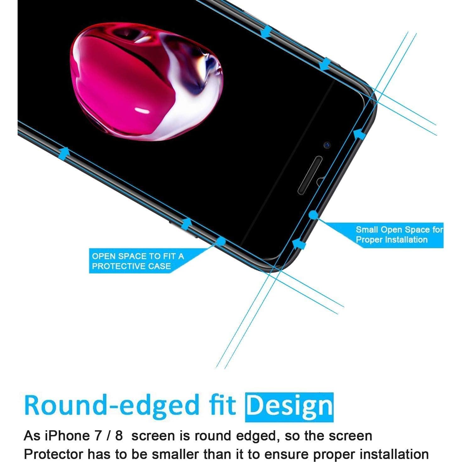 Protector de Pantalla Vidrio Templado NEW'C para iPhone 8/7