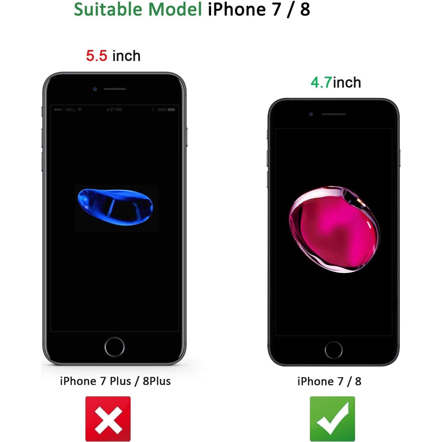 Protector de Pantalla Vidrio Templado NEW'C para iPhone 8/7