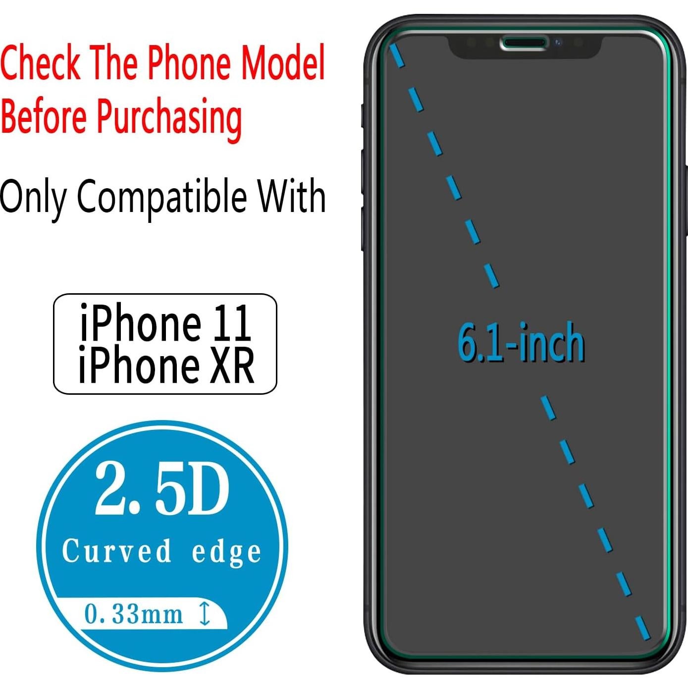 Protector de Pantalla Cristal Templado HPTech para iPhone 11/XR