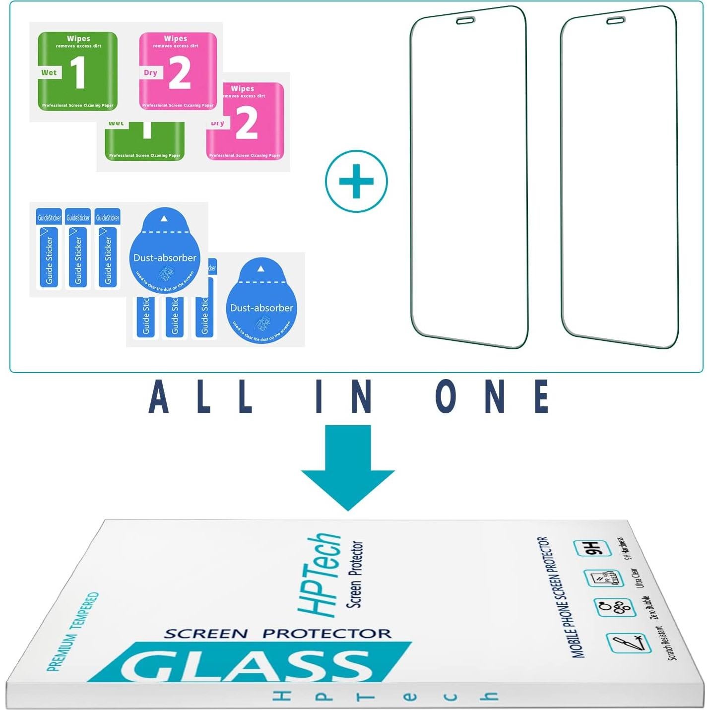 Protector de Pantalla Cristal Templado HPTech para iPhone 11/XR