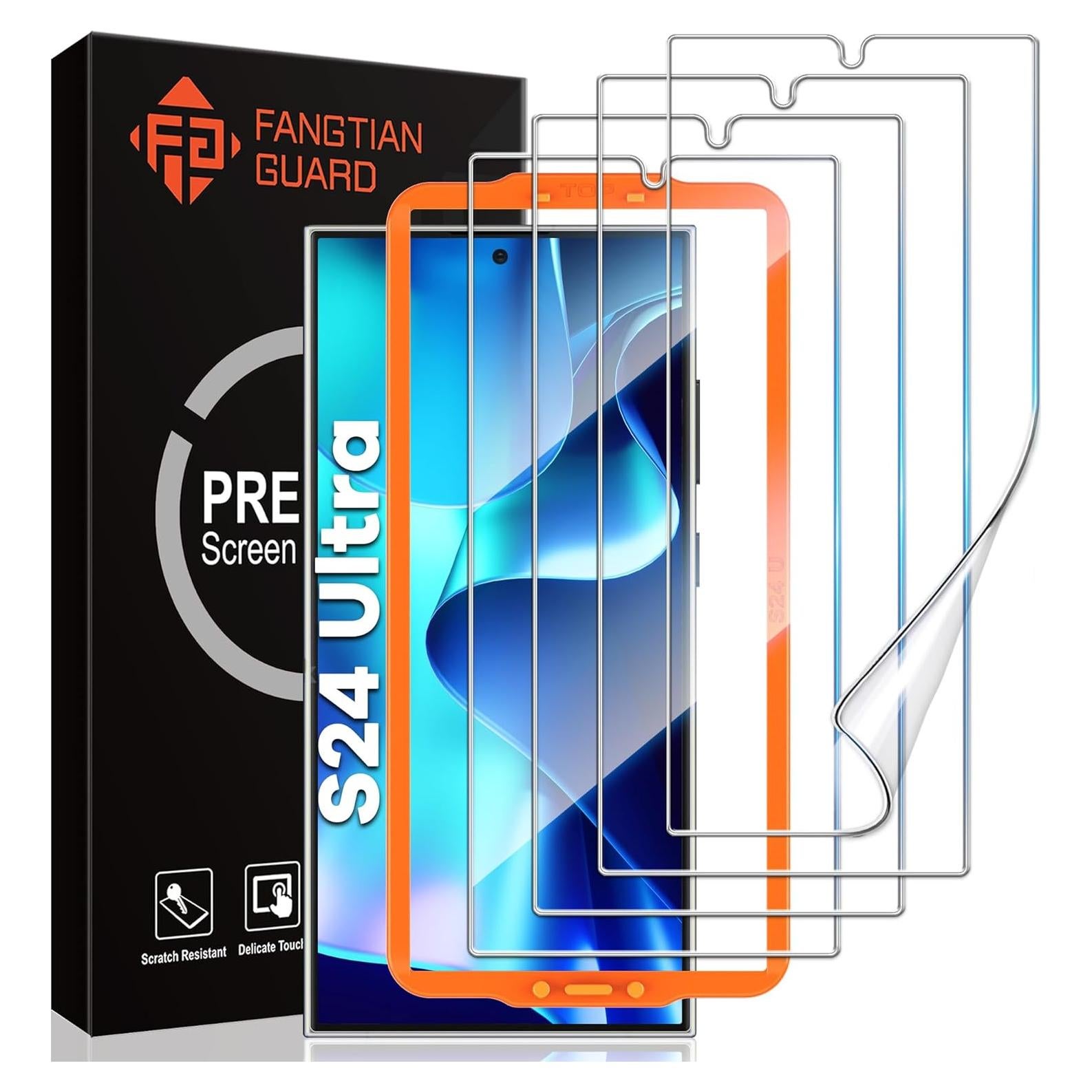 Protector de Pantalla FANGTIAN para Samsung Galaxy S24 Ultra 4 Pcs
