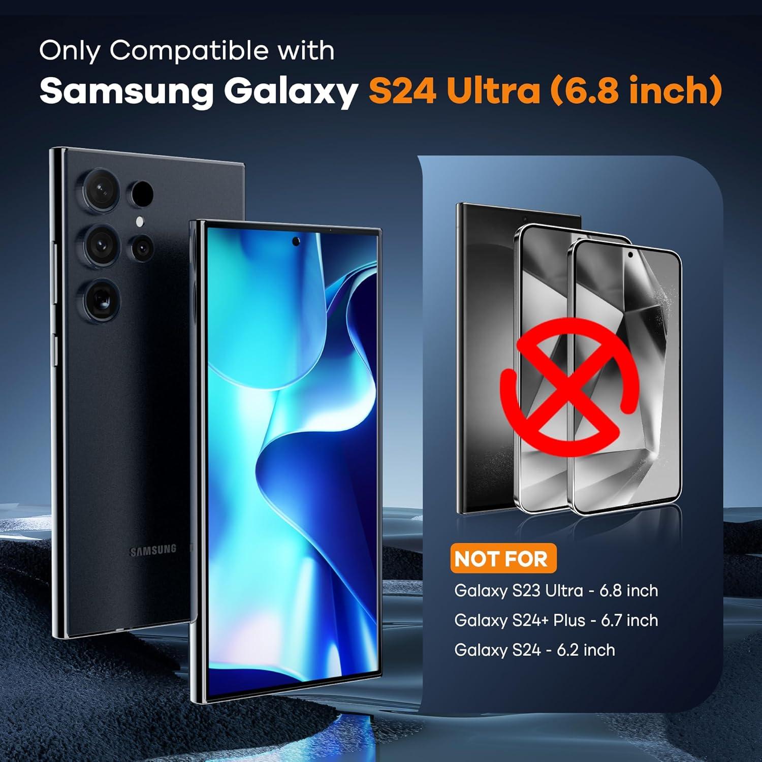 Protector de Pantalla FANGTIAN para Samsung Galaxy S24 Ultra 4 Pcs