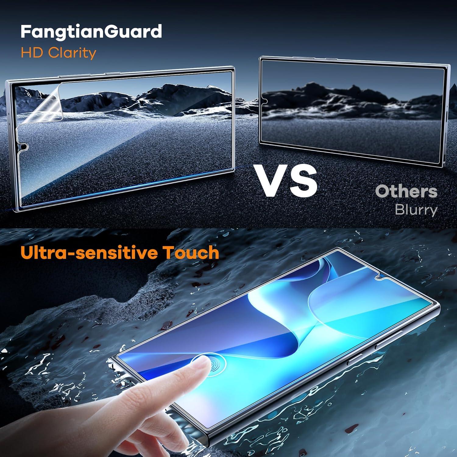 Protector de Pantalla FANGTIAN para Samsung Galaxy S24 Ultra 4 Pcs