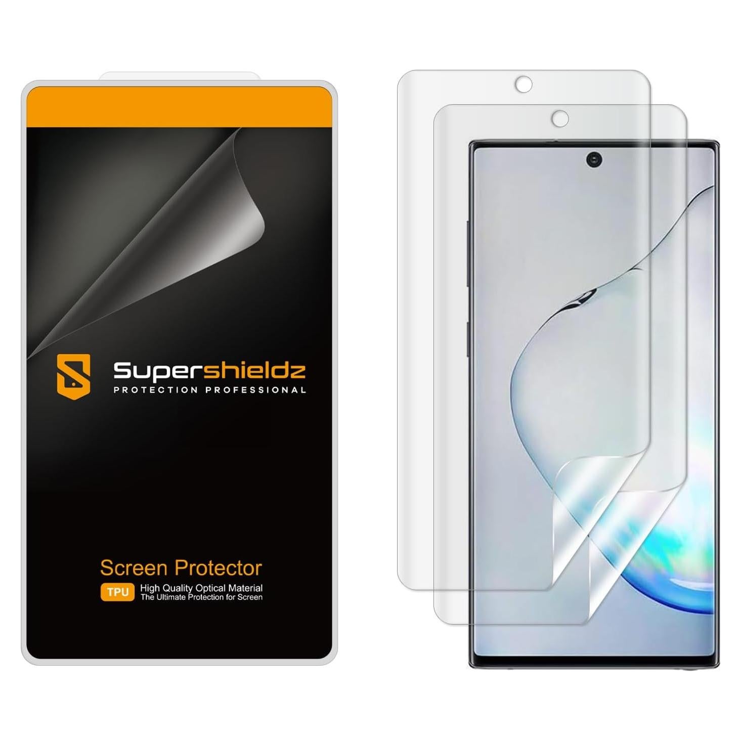 Protector de Pantalla Supershieldz para Samsung Galaxy Note 10 - 2 Pack
