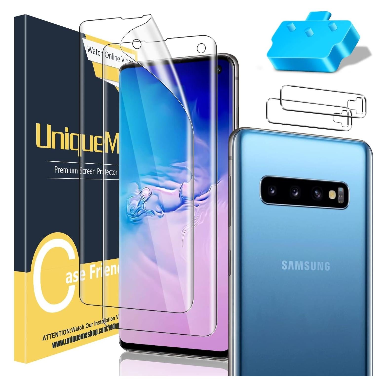Protector de Pantalla y Lente UniqueMe para Samsung Galaxy S10