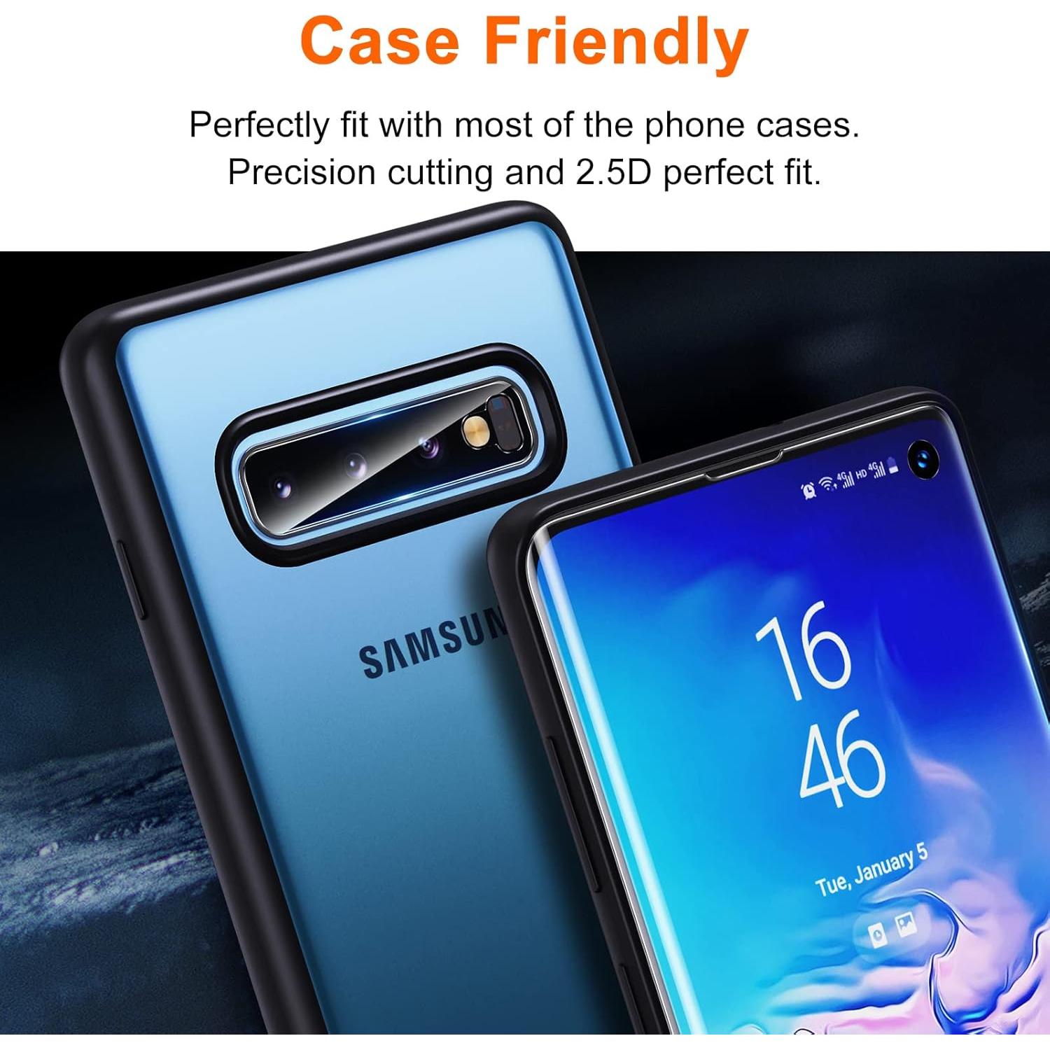 Protector de Pantalla y Lente UniqueMe para Samsung Galaxy S10