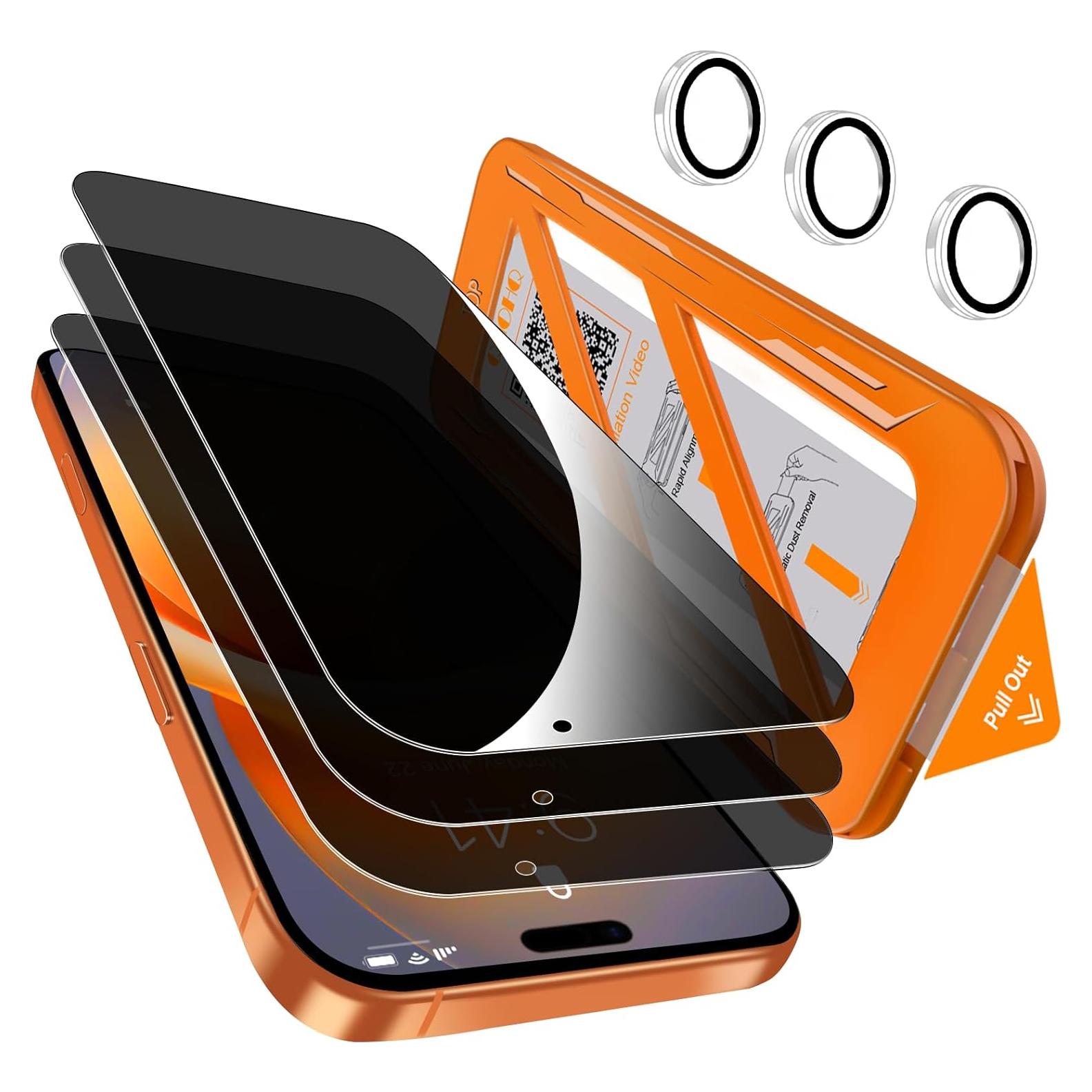 Protector de Pantalla Privada QHOHQ para iPhone 17 Pro Max 6.9"