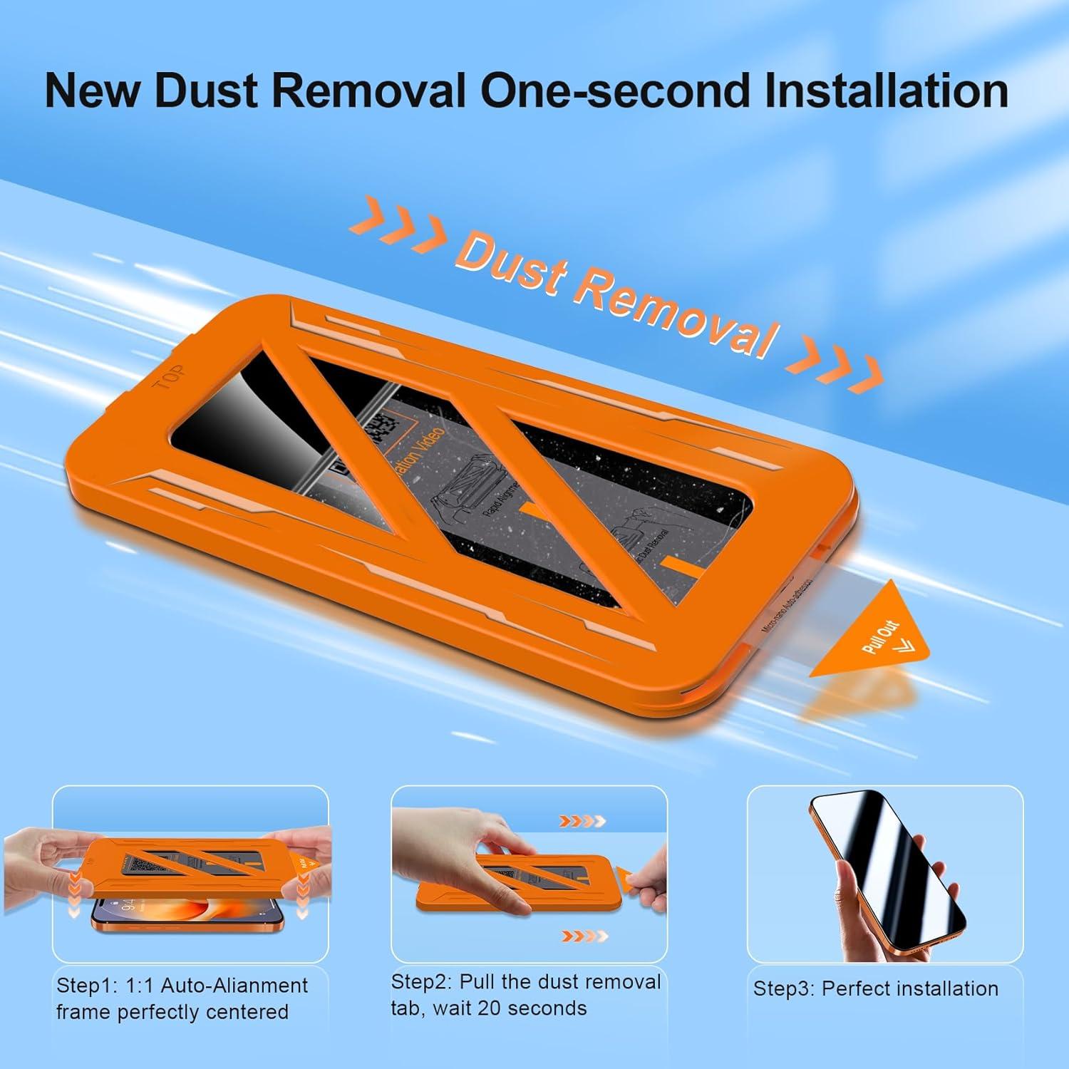 Protector de Pantalla Privada QHOHQ para iPhone 17 Pro Max 6.9"