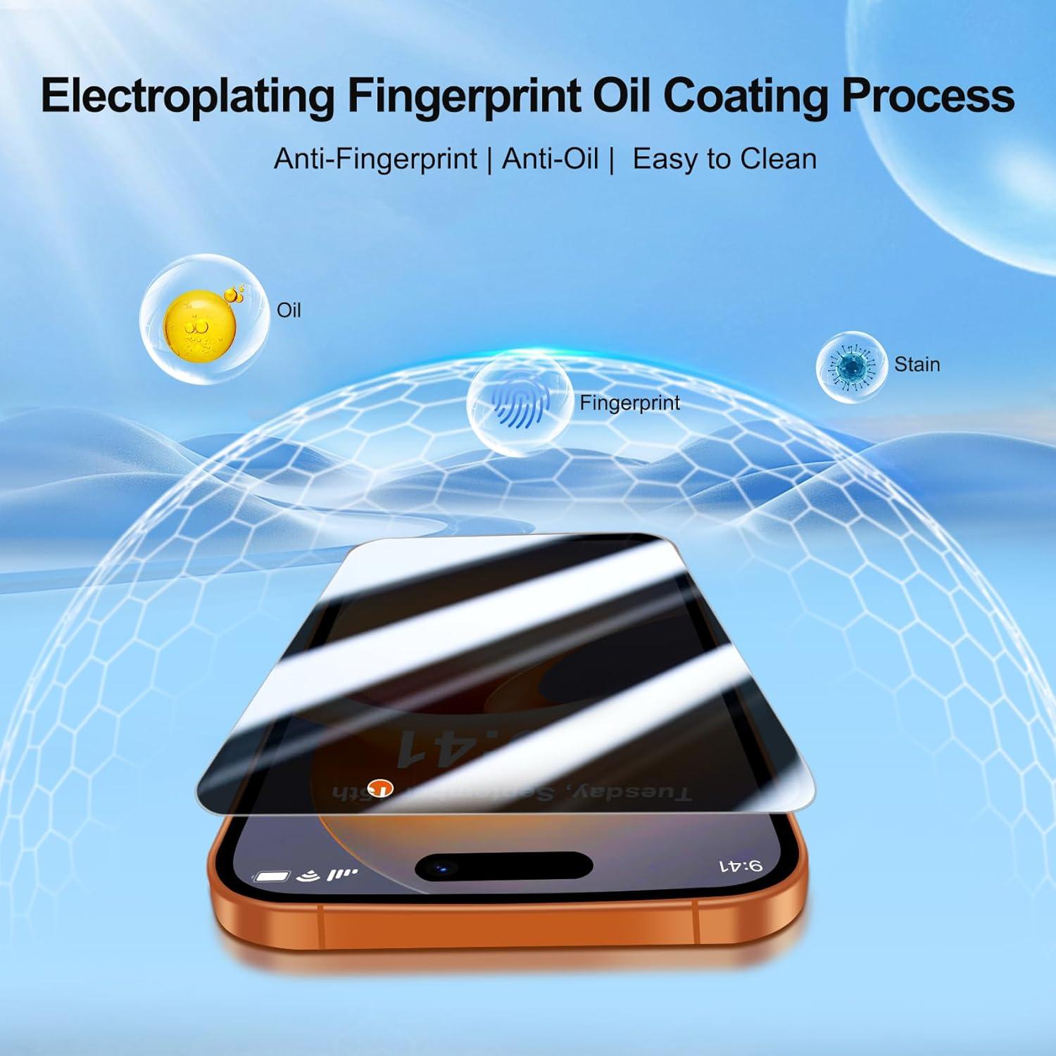 Protector de Pantalla Privada QHOHQ para iPhone 17 Pro Max 6.9"